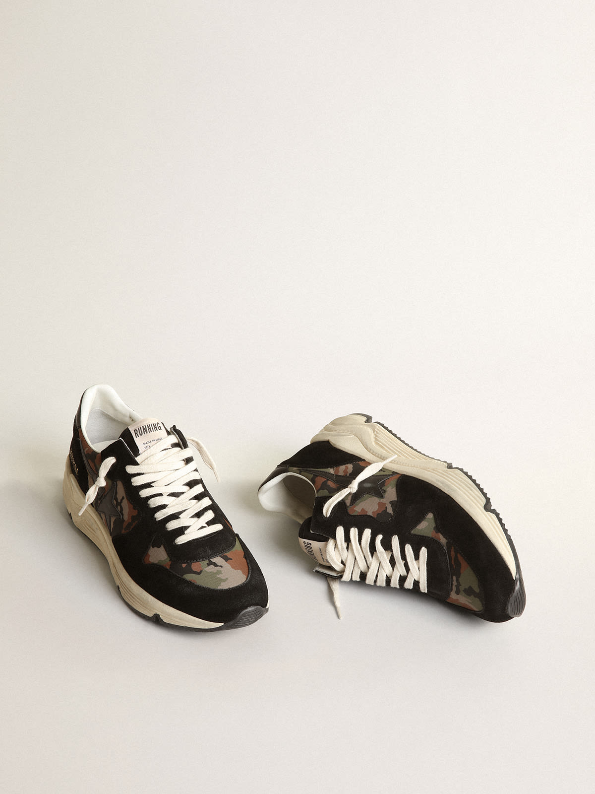 Golden goose store men's running shoes