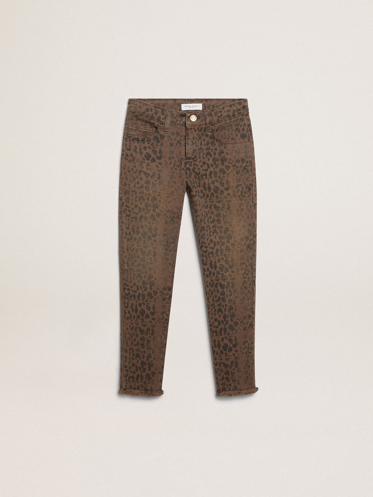 Golden Goose - Girls’ skinny jeans with animal print in 