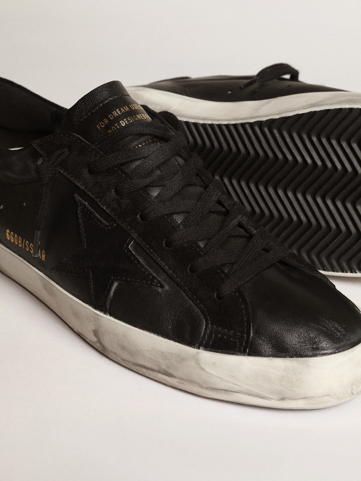 Golden goose superstar store bambino nero