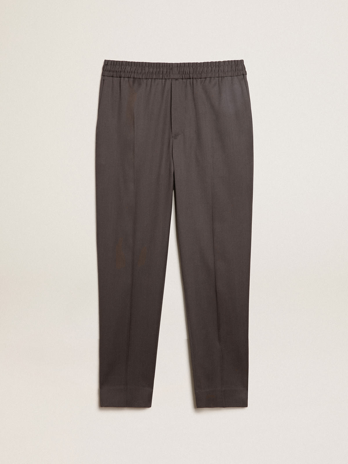 Golden Goose - Iron-gray wool joggers in 