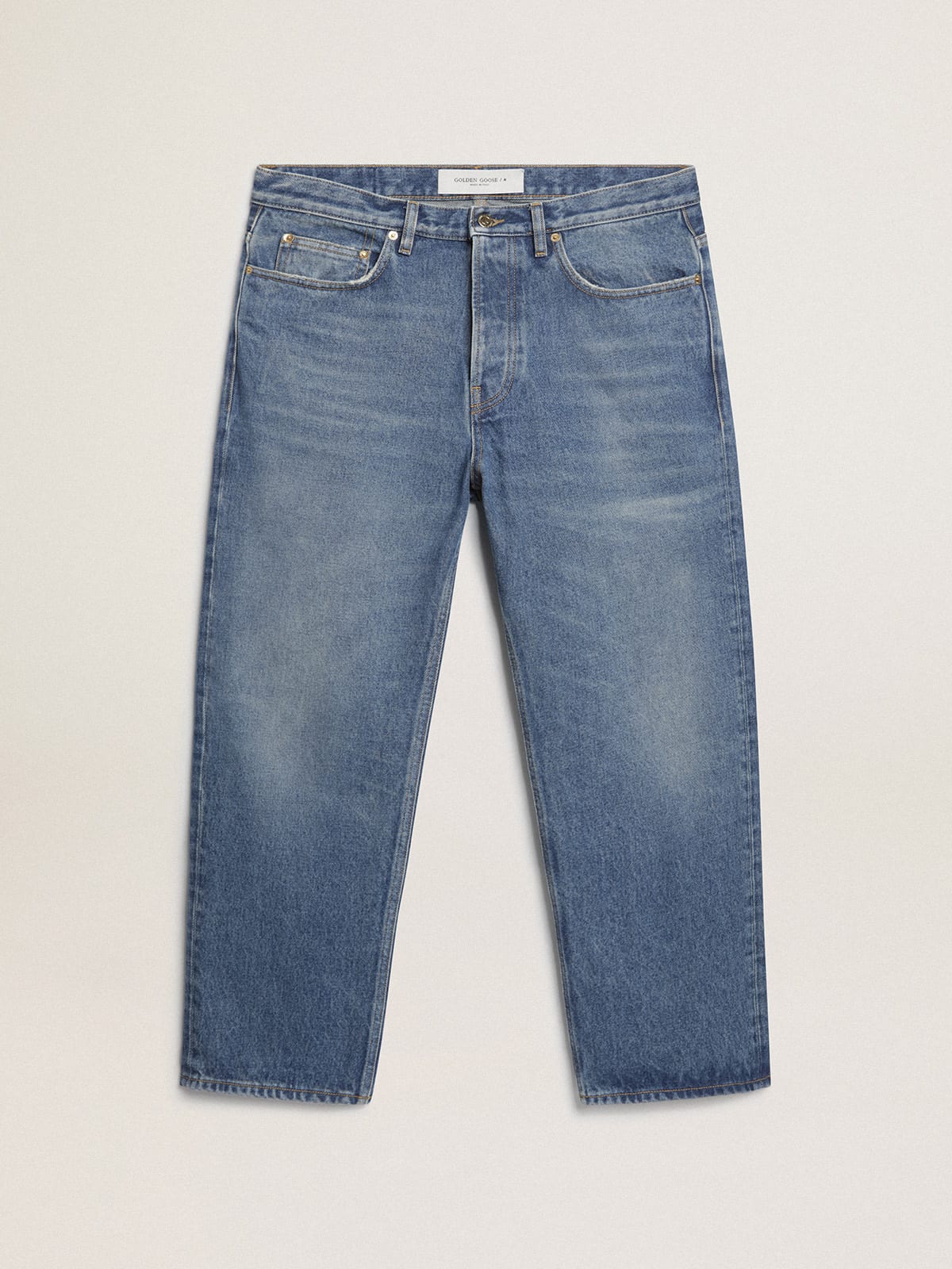 Golden Goose - Stonewashed-effect blue jeans in 