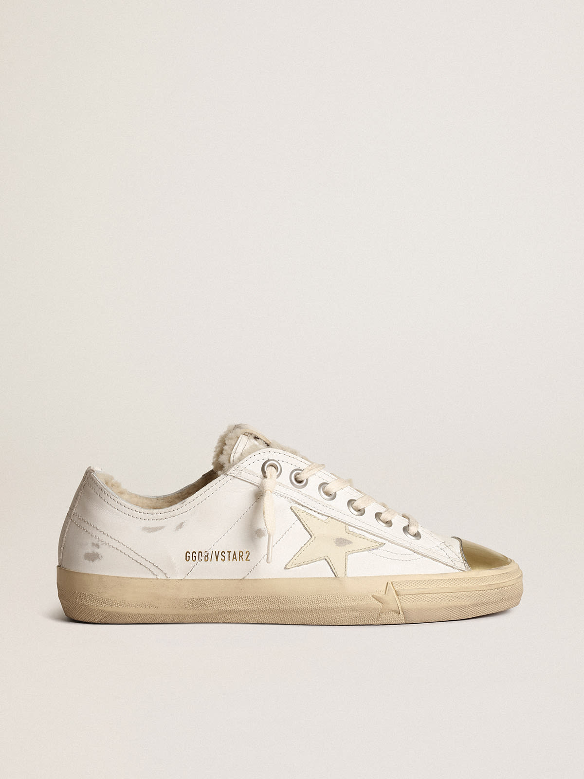 Golden goose store shearling slide sneakers