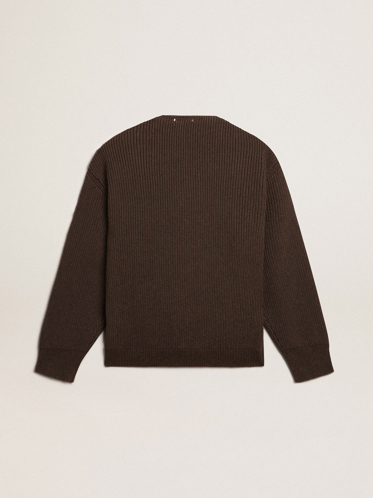 Autograph Chocolate Soft Fine Gauge Crewneck Cardigan