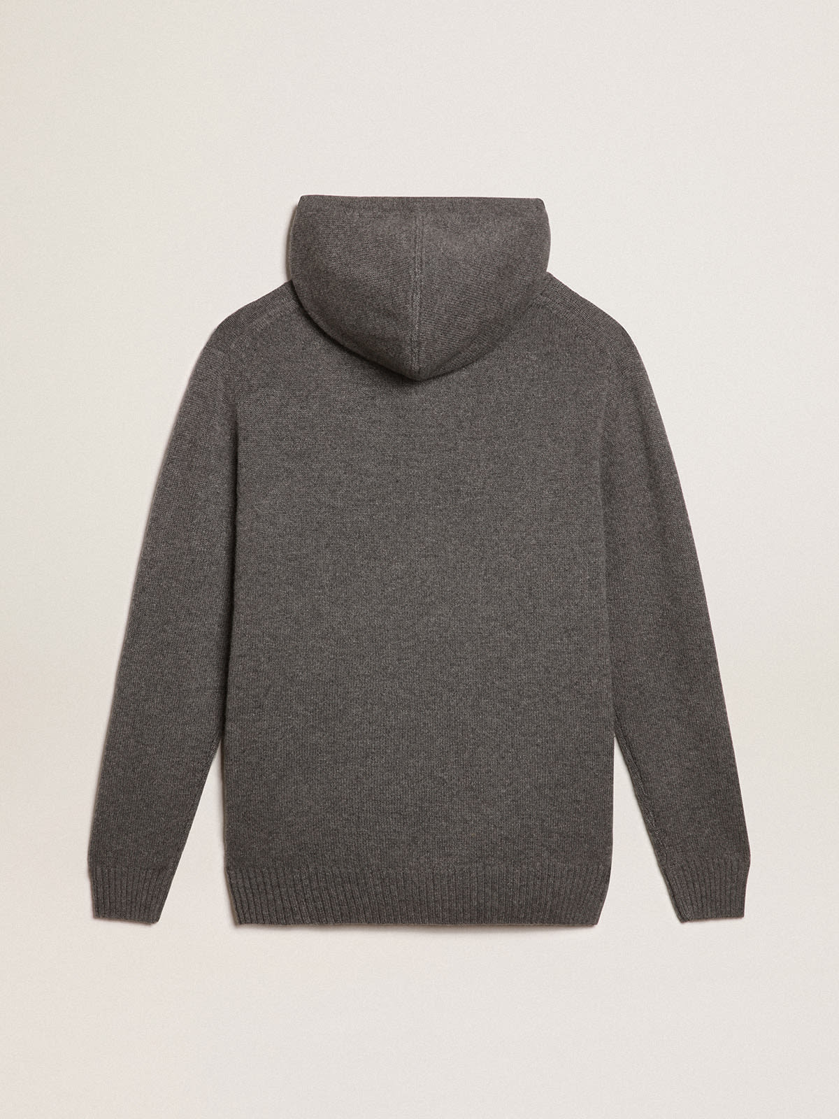 Men's hooded sweatshirt - grey melange B1420