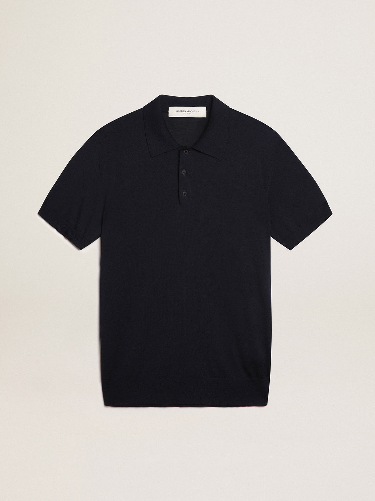 DANCE QUEEN M035-2 Classic Black Short-sleeved Polo Shirt