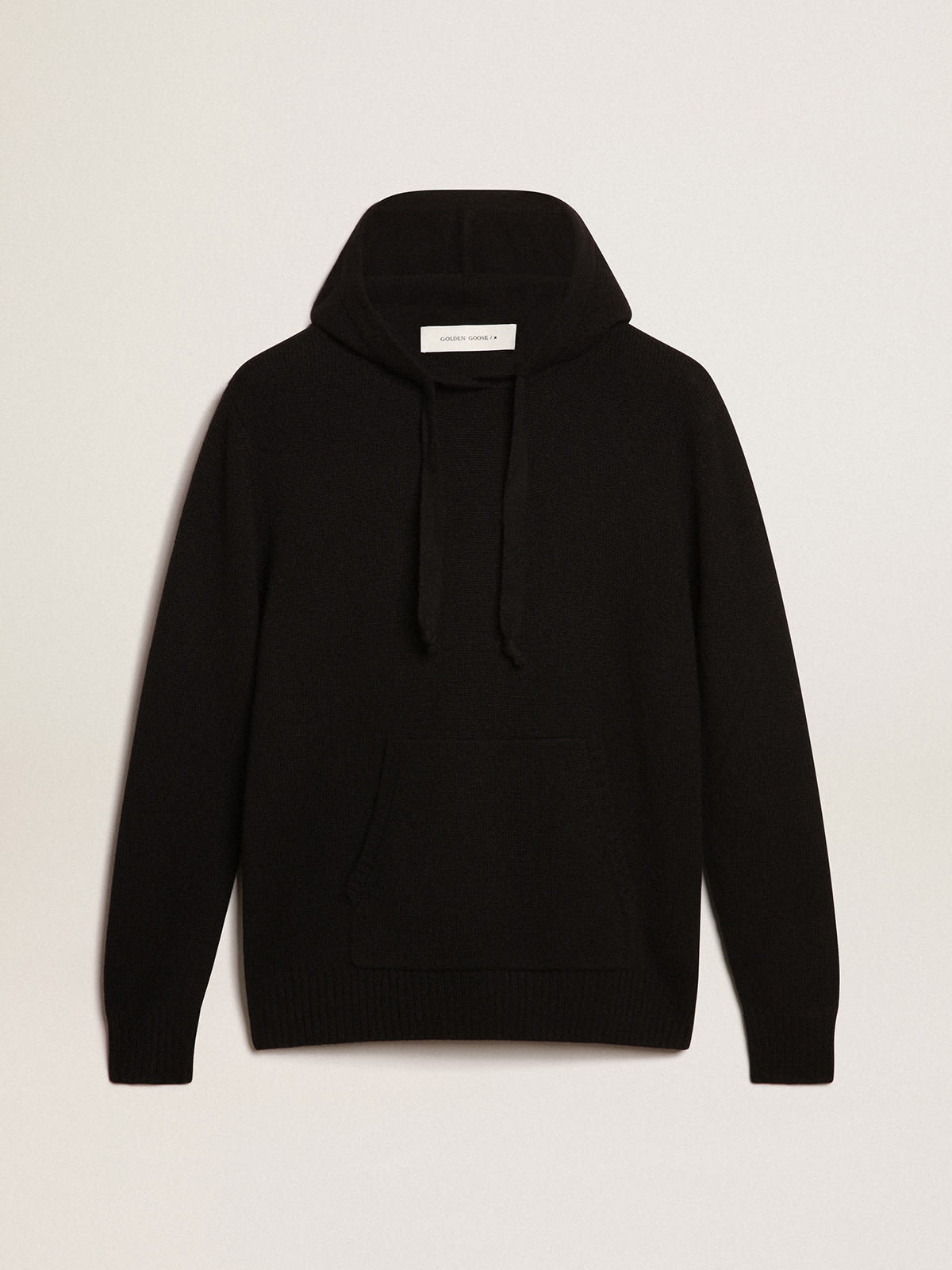 Golden Goose - Women’s black cashmere blend sweatshirt with hood  in 