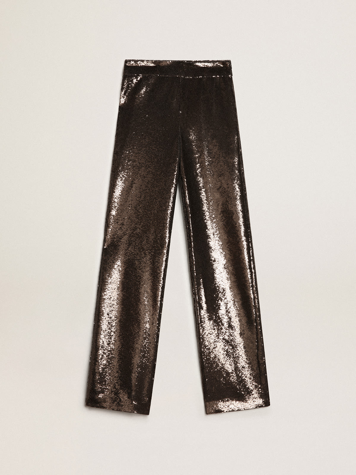 Golden Goose - Graue Hose mit Allover-Pailletten in 