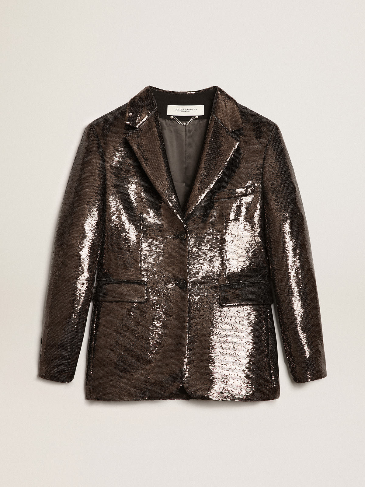 Sequin sale sleeve blazer