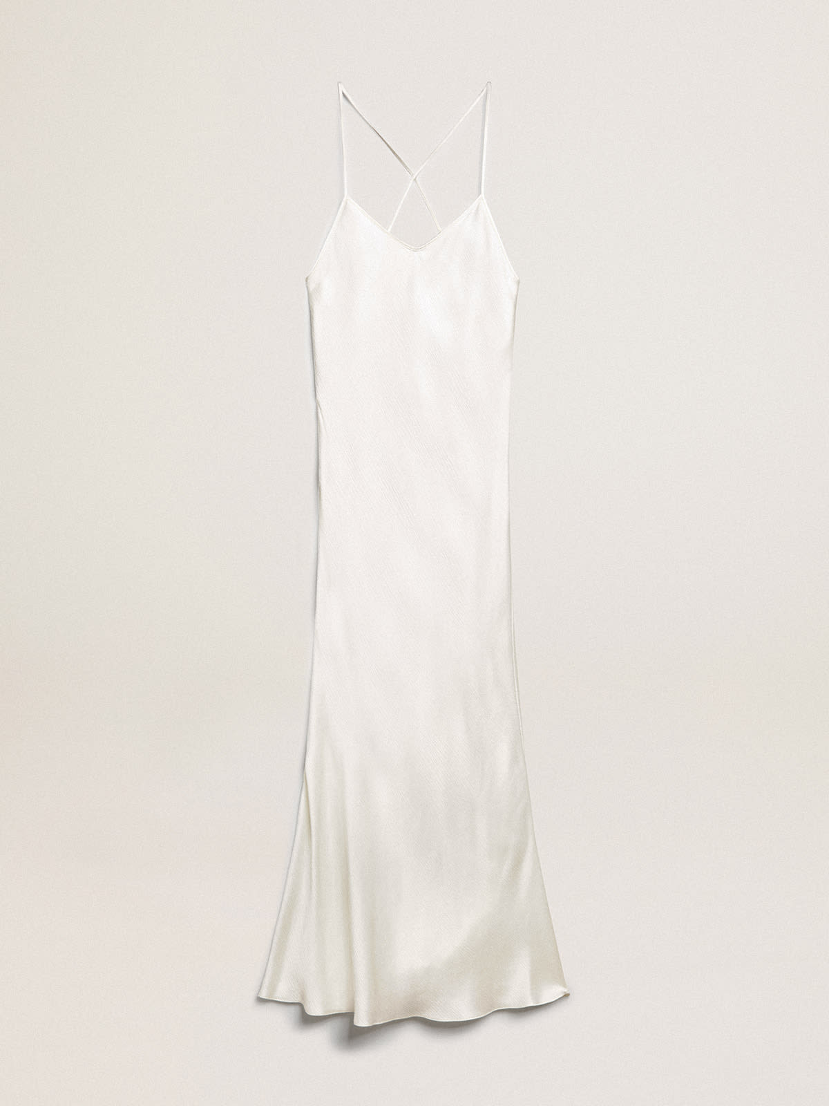 Golden Goose - Vestido slip dress cor de pergaminho in 