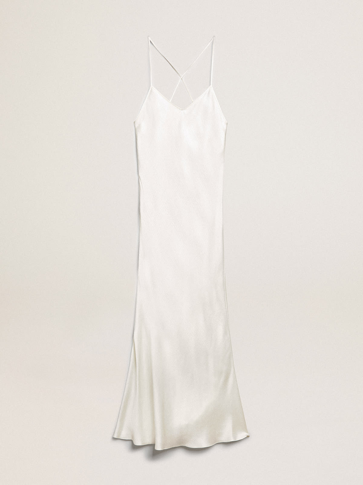 Parchment-colored slip dress | Golden Goose