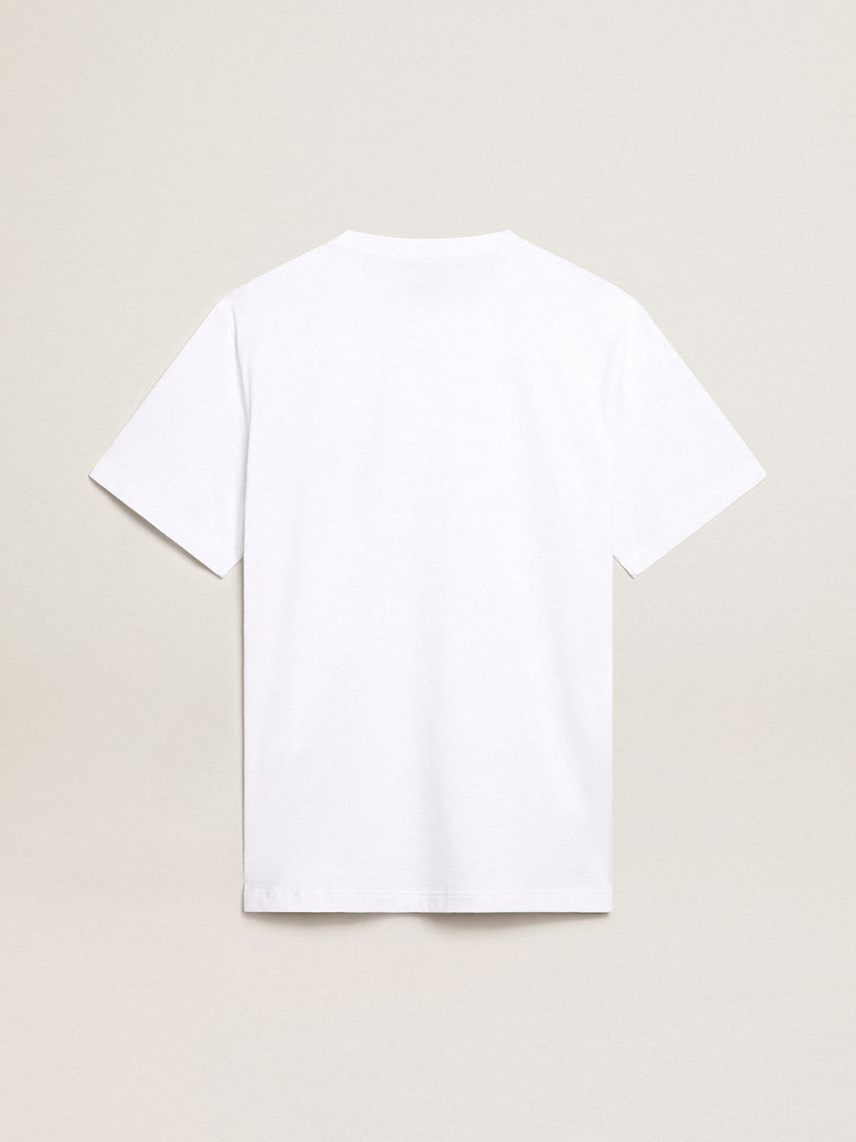 Golden Goose - Tシャツ（ホワイト） メンズ フロント：スター（ダークブルー） in 