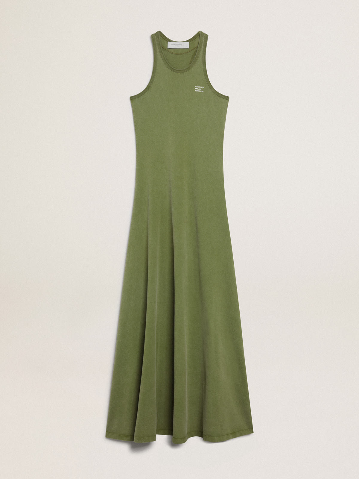 Golden Goose - Pesto-green tank dress in 