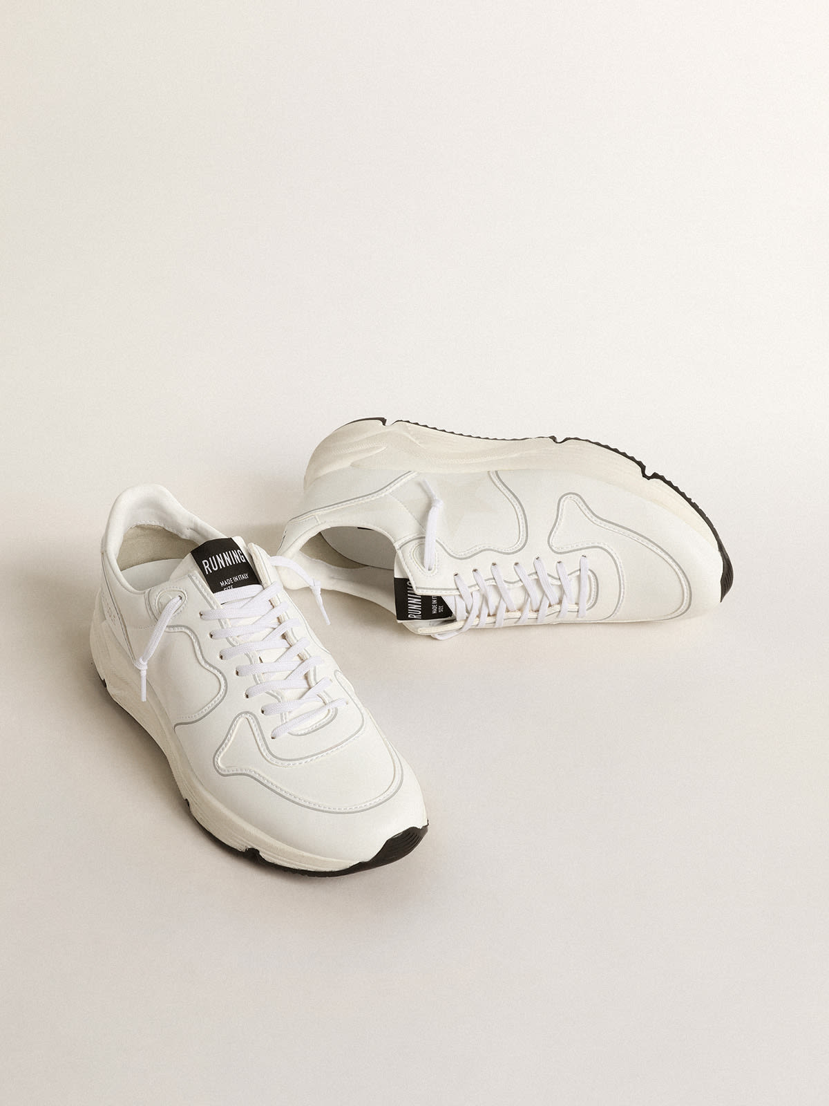 Golden Goose - Men’s bio-based Running Sole with white star and heel tab in 