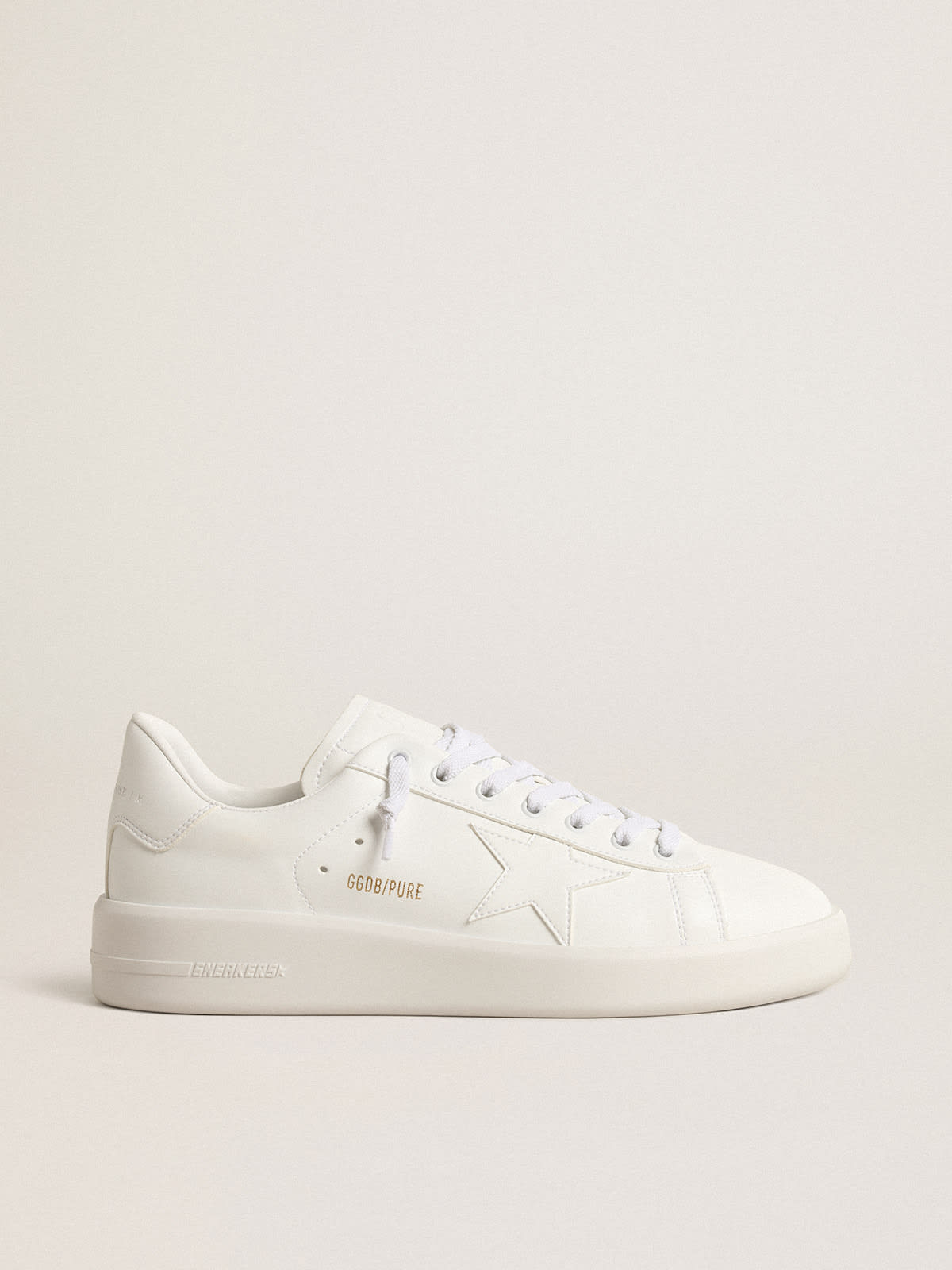 Golden Goose - Women’s bio-based Purestar with white star and heel tab in 