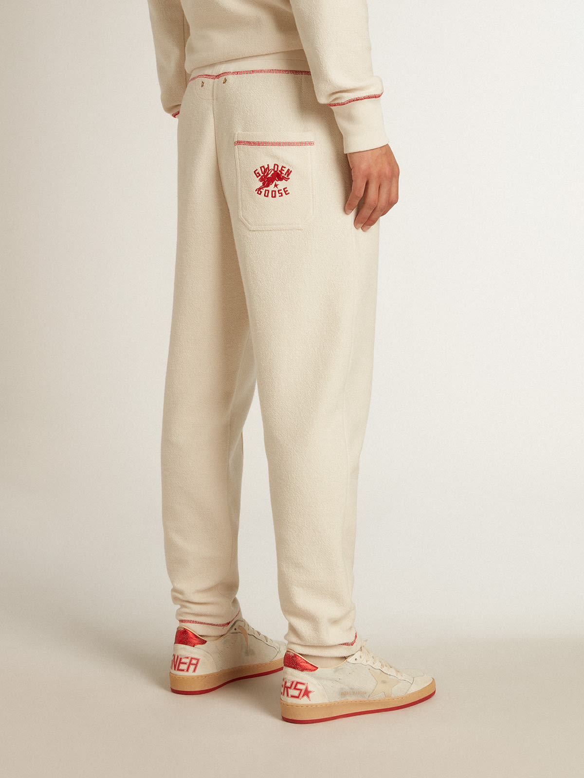 MEN'S PREMIUM GOLD ON WHITE JOGGER