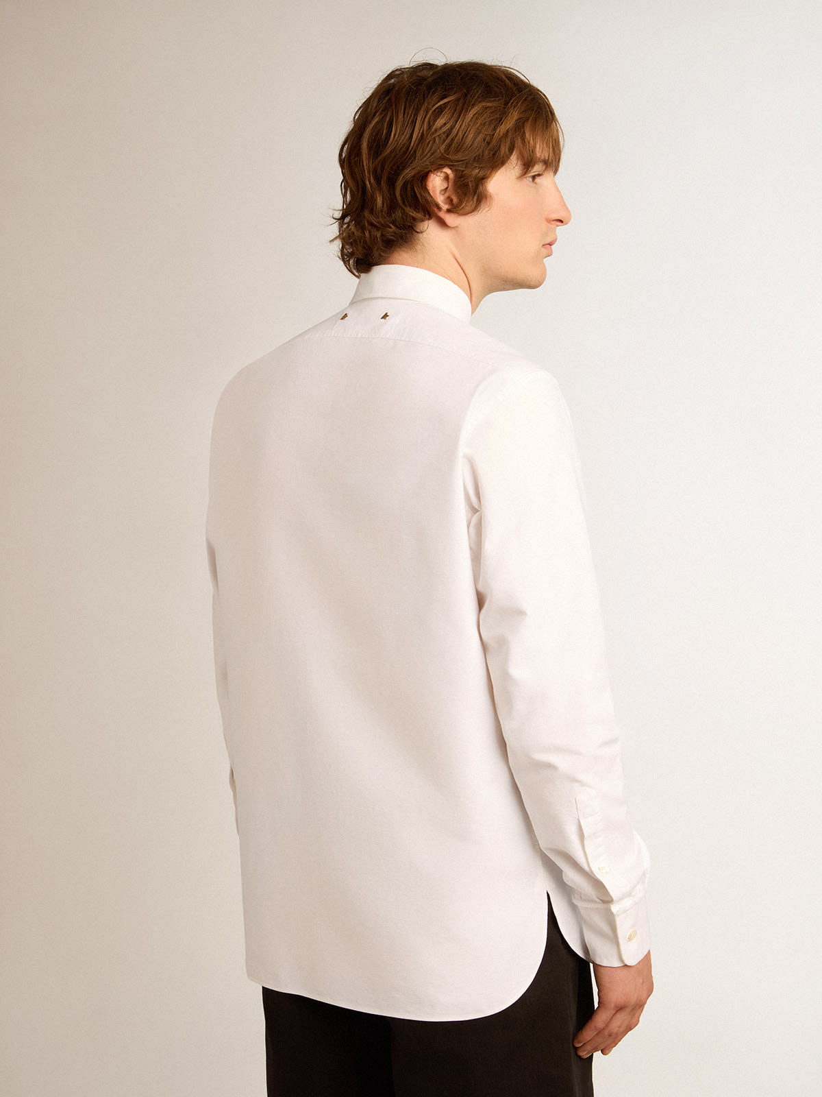 Golden Goose - Camisa branca de algodão in 