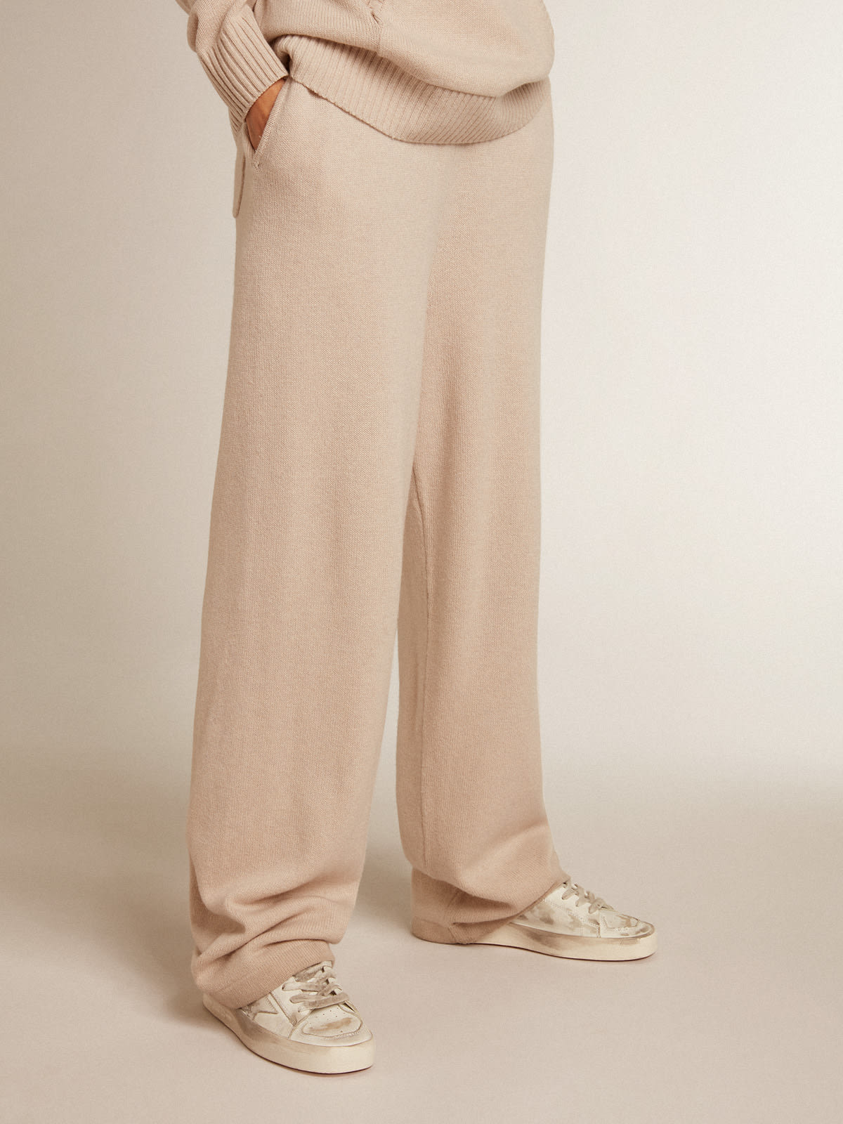 Linen Joggers - Natural white - Ladies