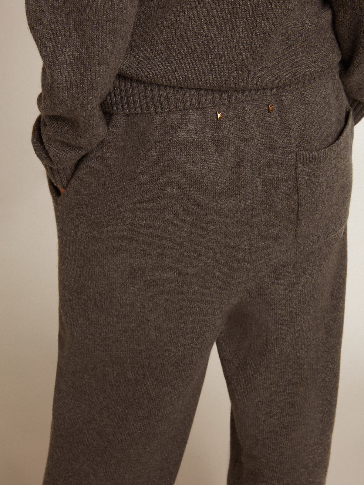 Golden Goose - Pantalon de jogging pour femme en cachemire mélangé gris  in 