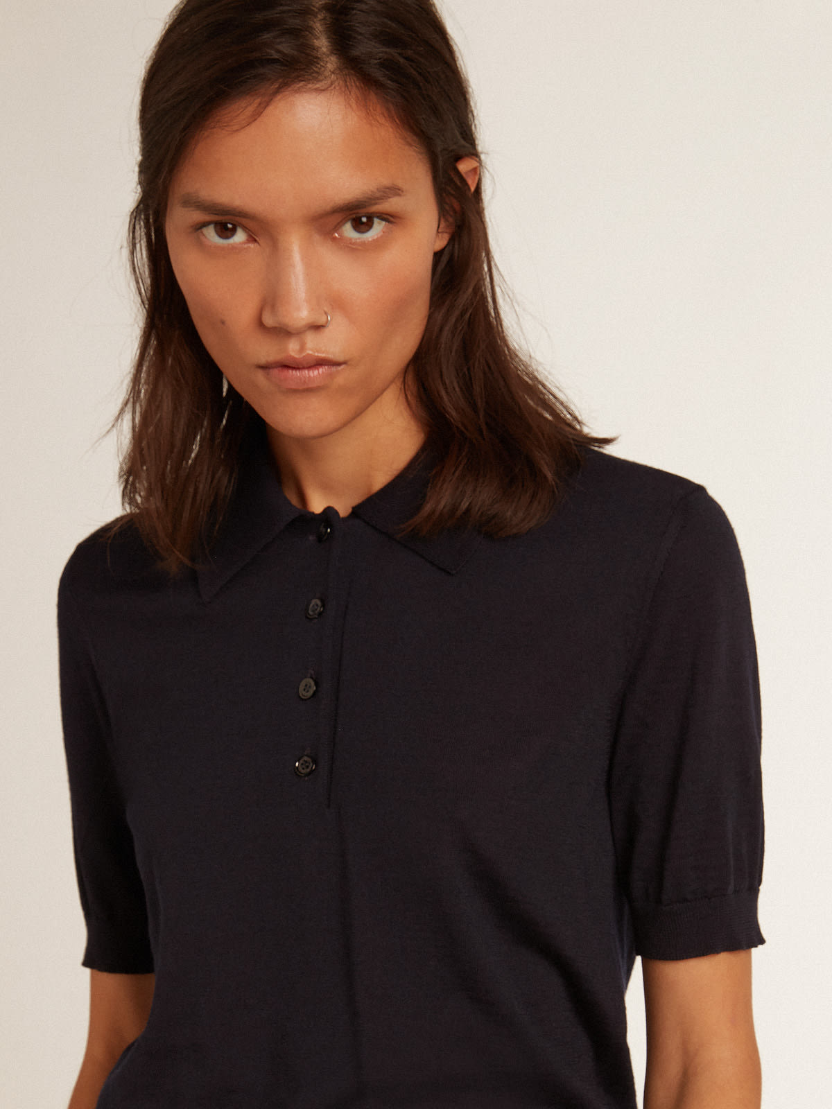 Womens black polo shirt near cheap me