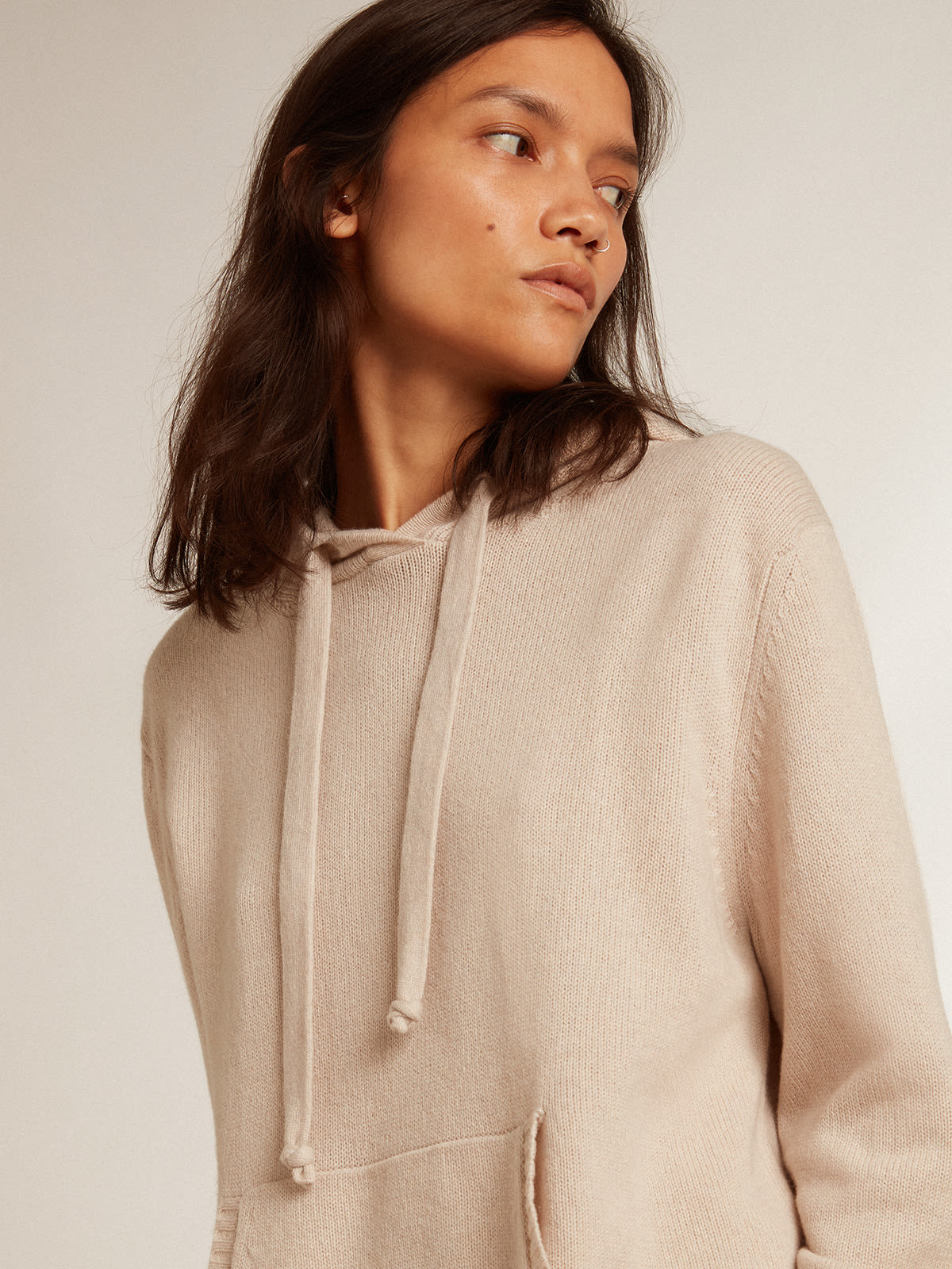 Oversized cashmere sales hoodie