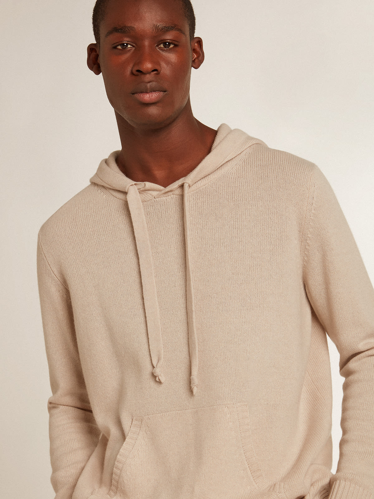 White best sale wool hoodie