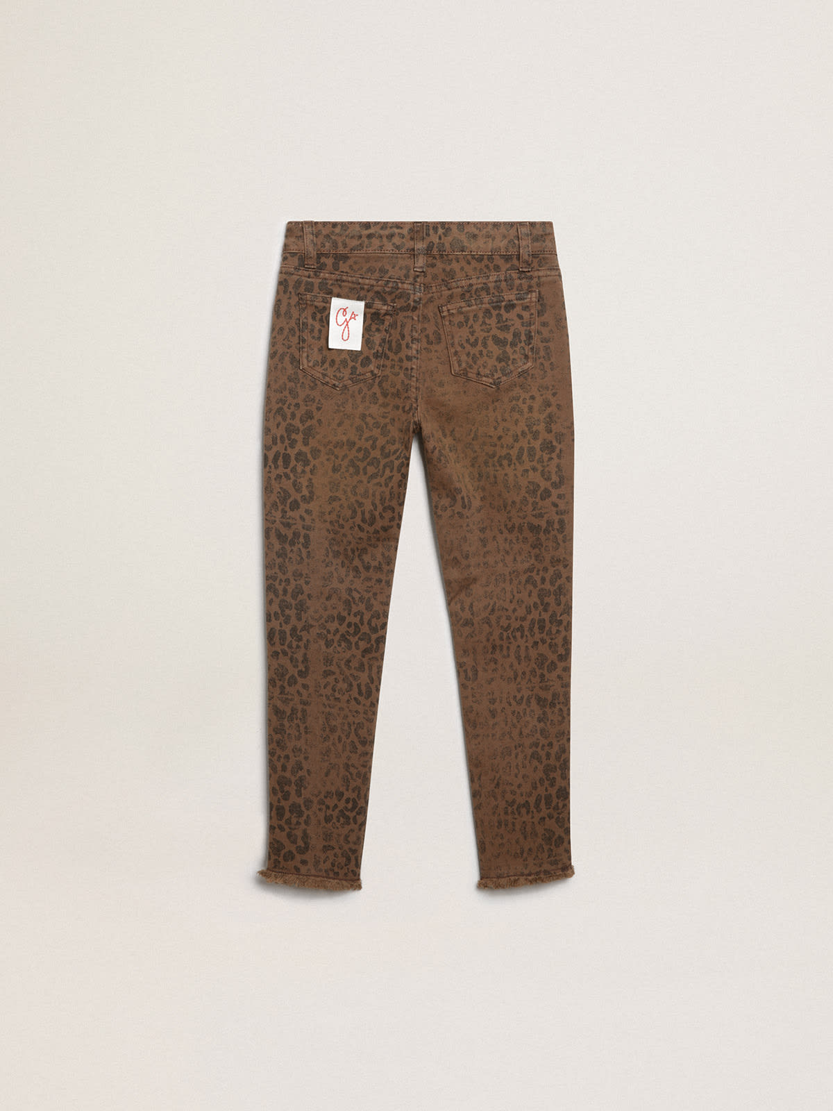 Golden Goose - Girls’ skinny jeans with animal print in 