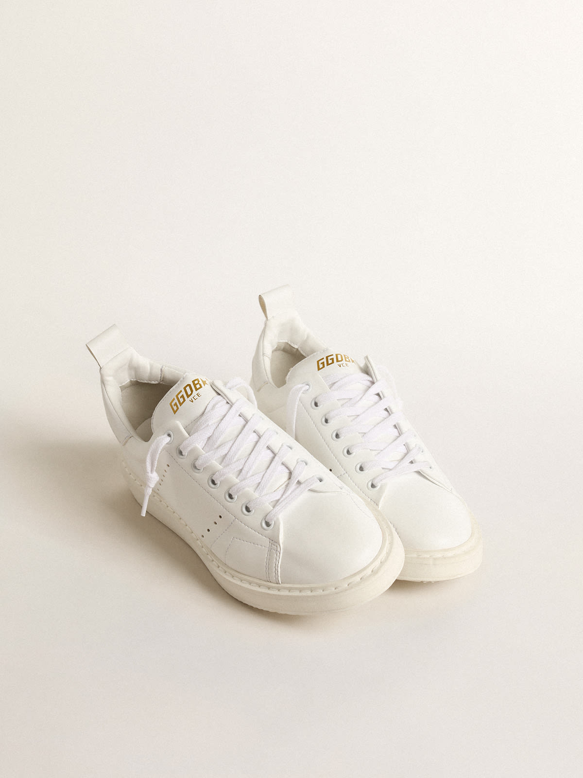 GOLDEN GOOSE STARTER ホワイト×ブラック 36