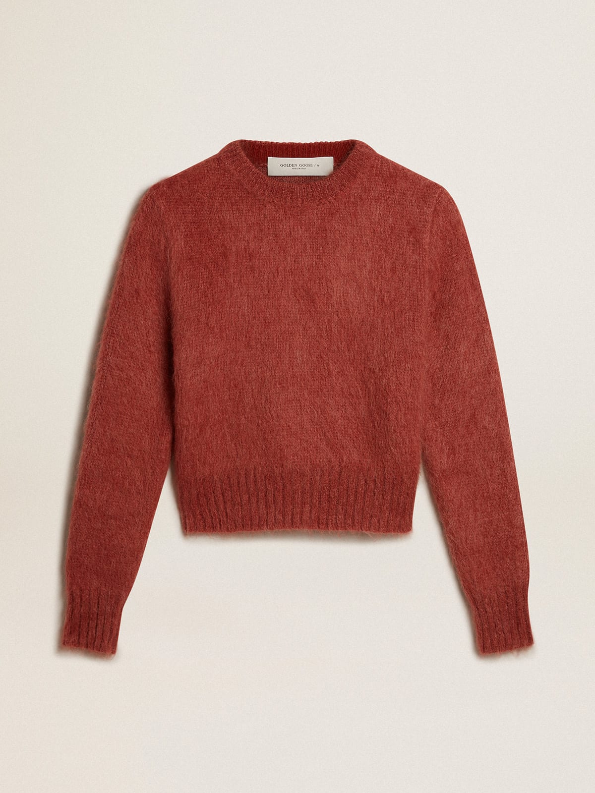 Red store cropped sweater