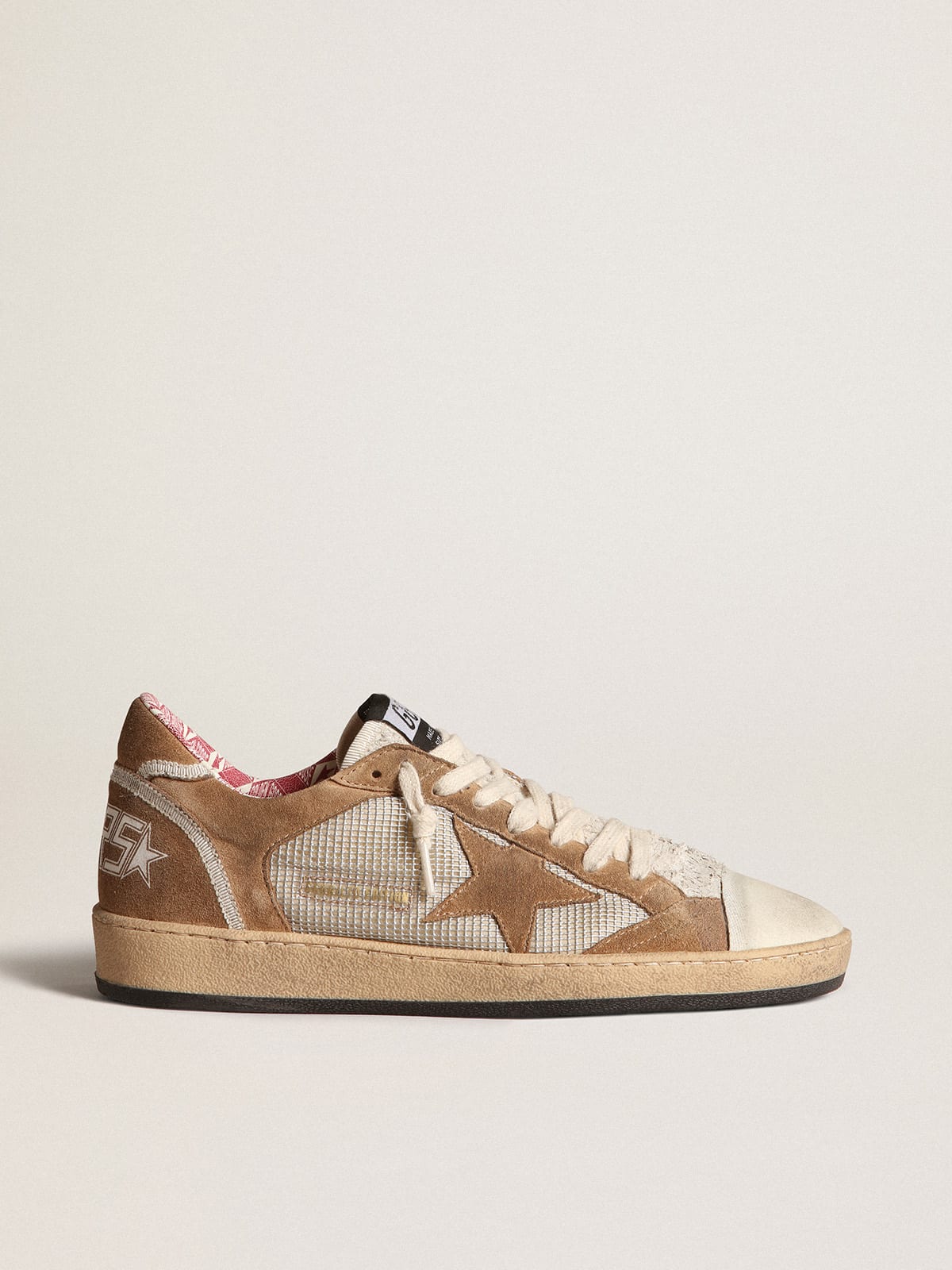 Golden Goose - Women's Ball Star LAB in buff-colored suede  in 