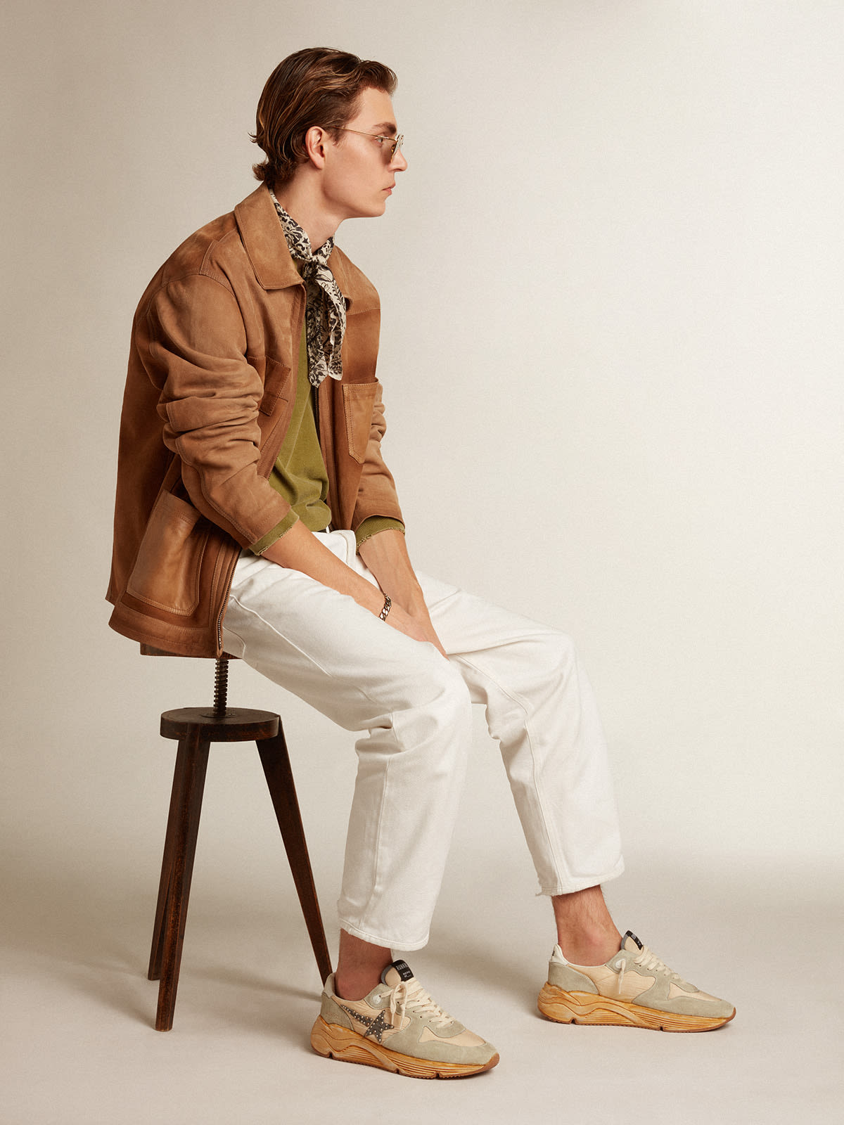 Golden goose store running sole men