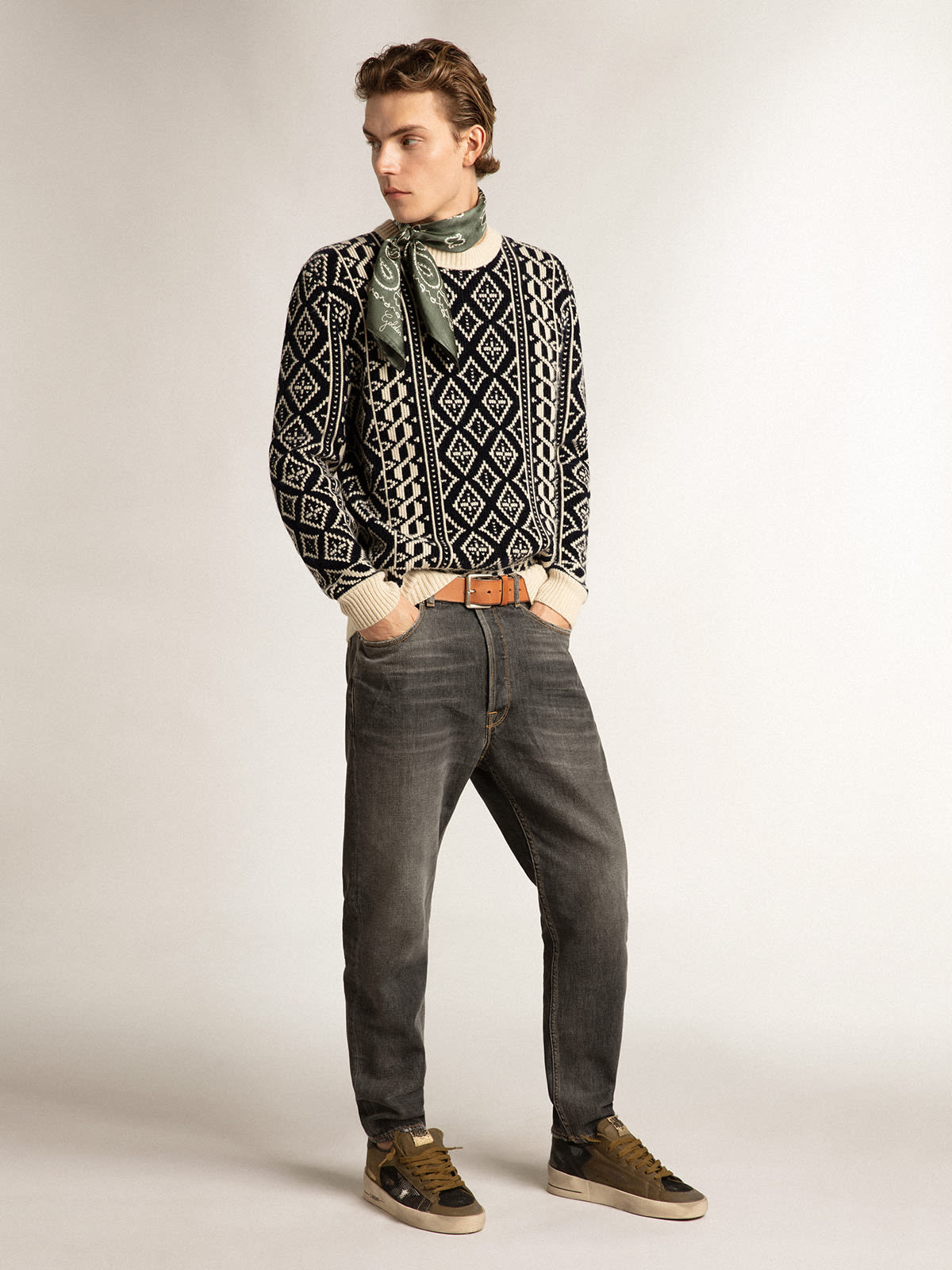 Men's wool and cotton sweaters and cardigans