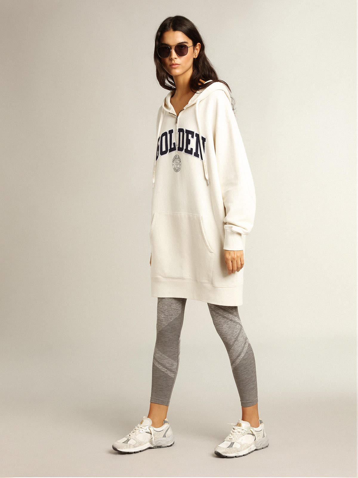 White 2025 sweatshirt dress