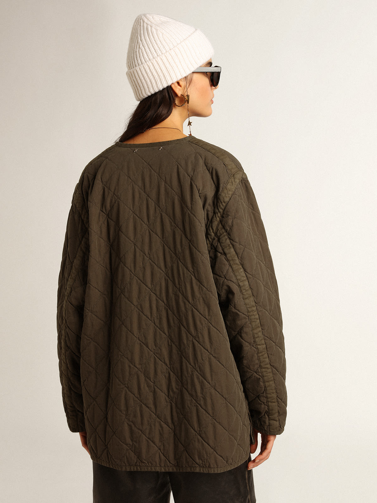 Golden Goose - Olive-green quilted jacket in 