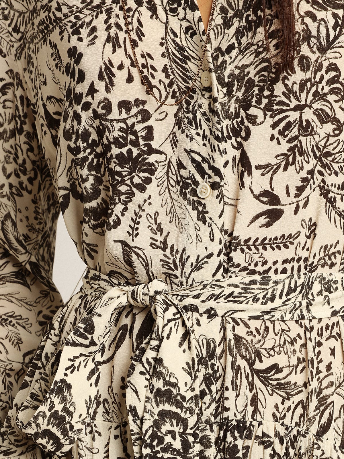 Robe toile de jouy h&m hot sale