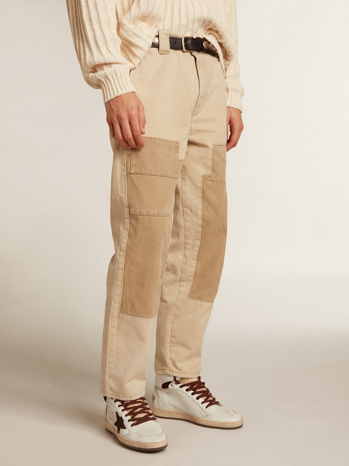 Golden Goose - Cotton pants in beige mix in 