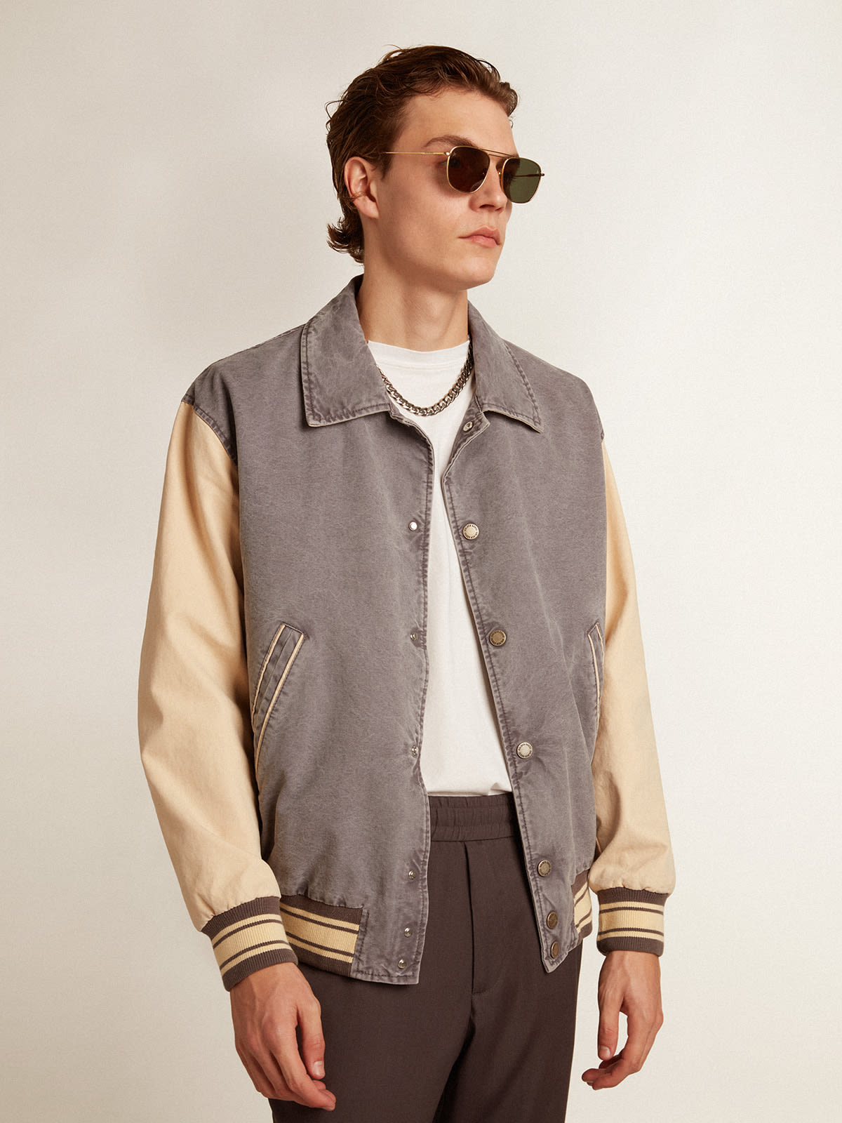 STUD-BOMBER VARSITY JACKET