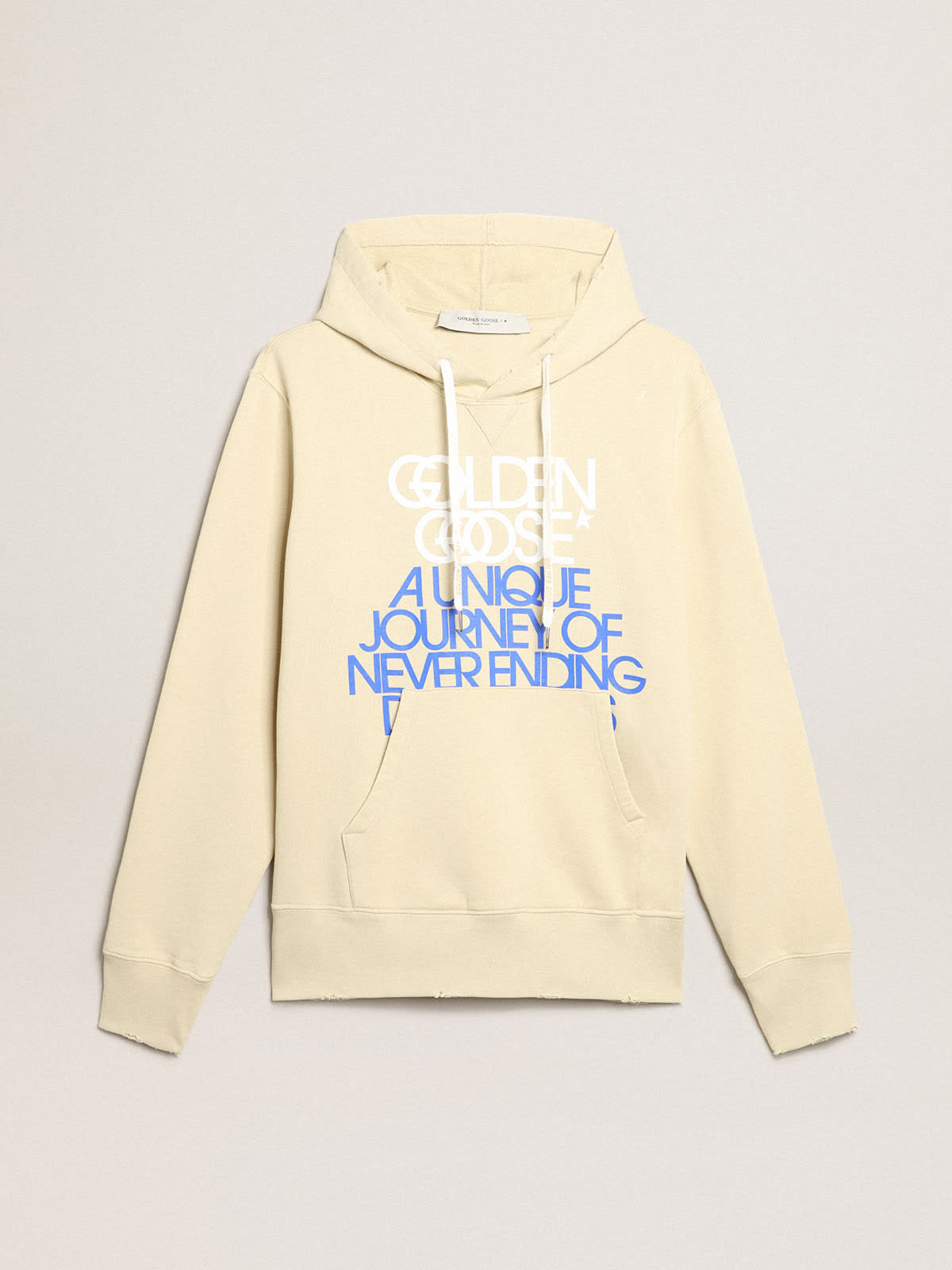 Golden Goose - Marzipan-colored sweatshirt with lettering on the front in 