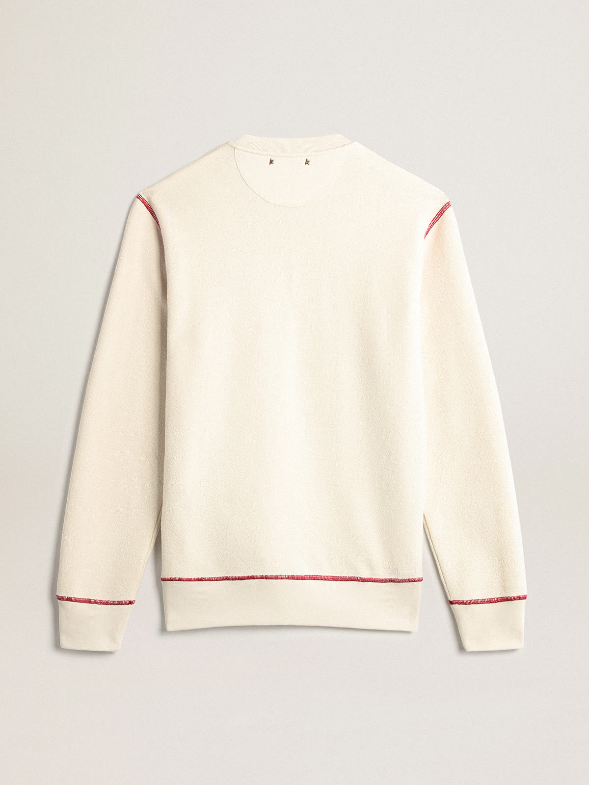 Golden Goose - Men’s heritage white sweatshirt with CNY logo in 