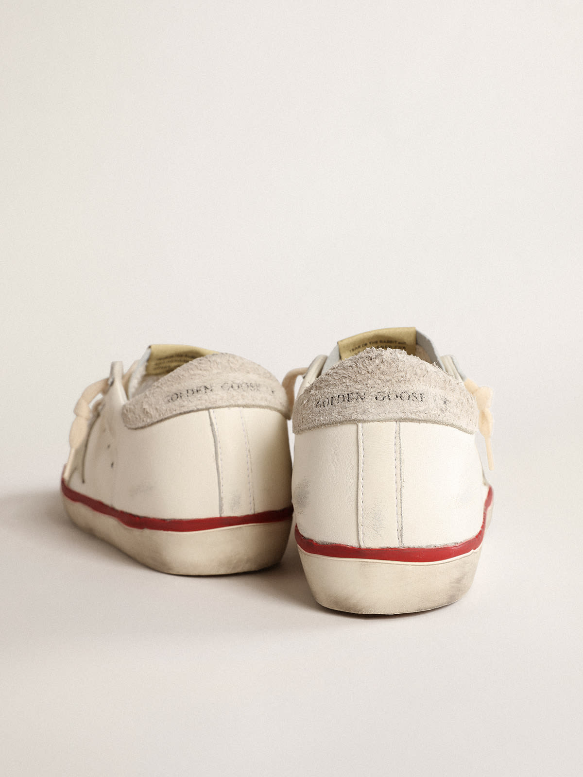 Golden Goose - Women’s Super-Star LTD CNY in nappa leather with ivory star in 