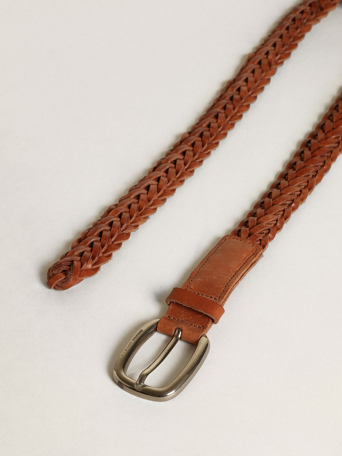 Ladies Brown Braided Leather Belt at Rs 290/piece