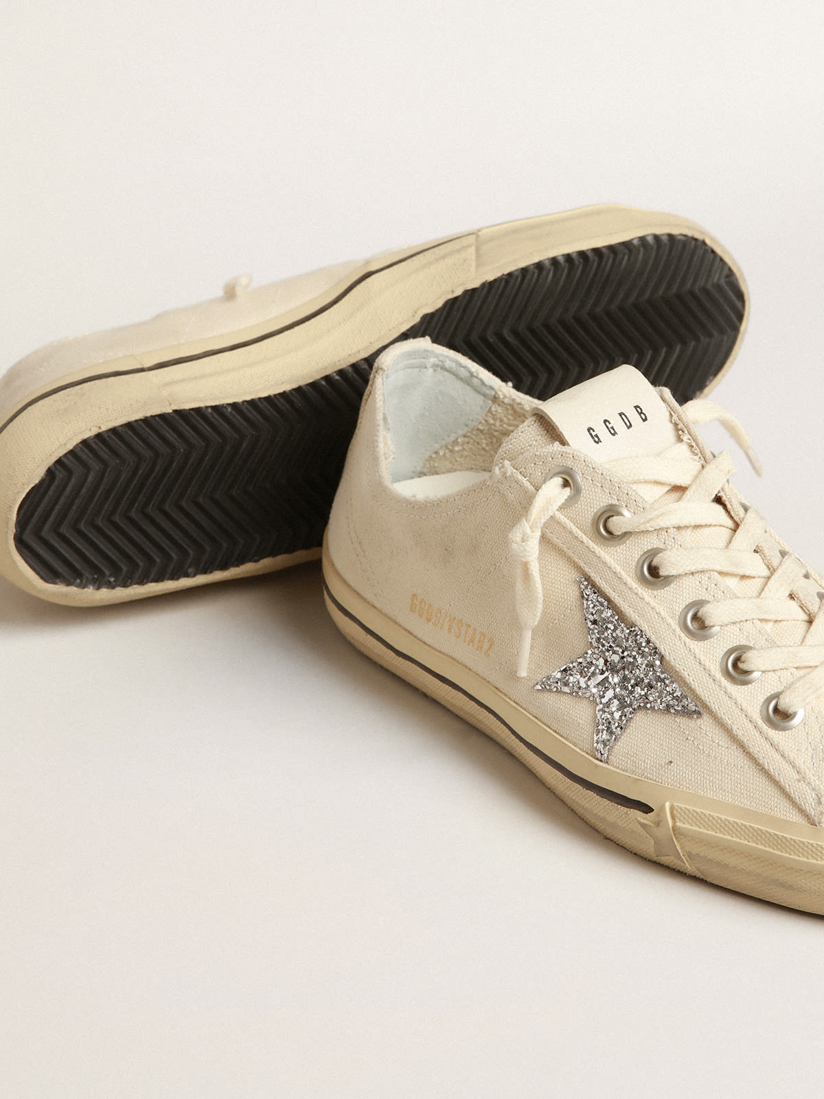 Beige golden hot sale goose sneakers