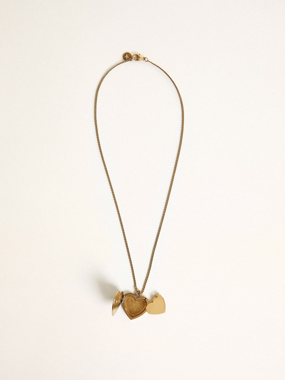 Gold Charm LV Necklace – Simply Caii