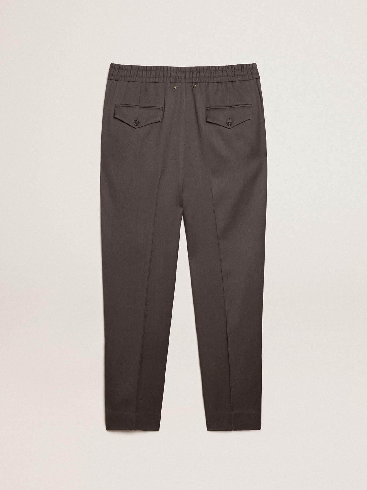 Golden Goose - Iron-gray wool joggers in 