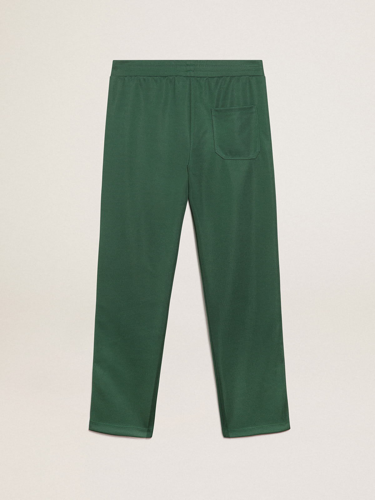 Golden Goose - Men’s green joggers with stars on the sides  in 