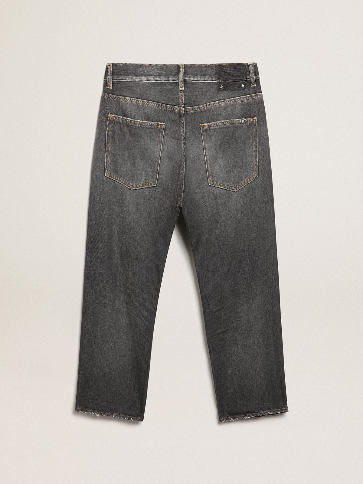 Golden Goose - Black mid-wash slim-fit jeans in 