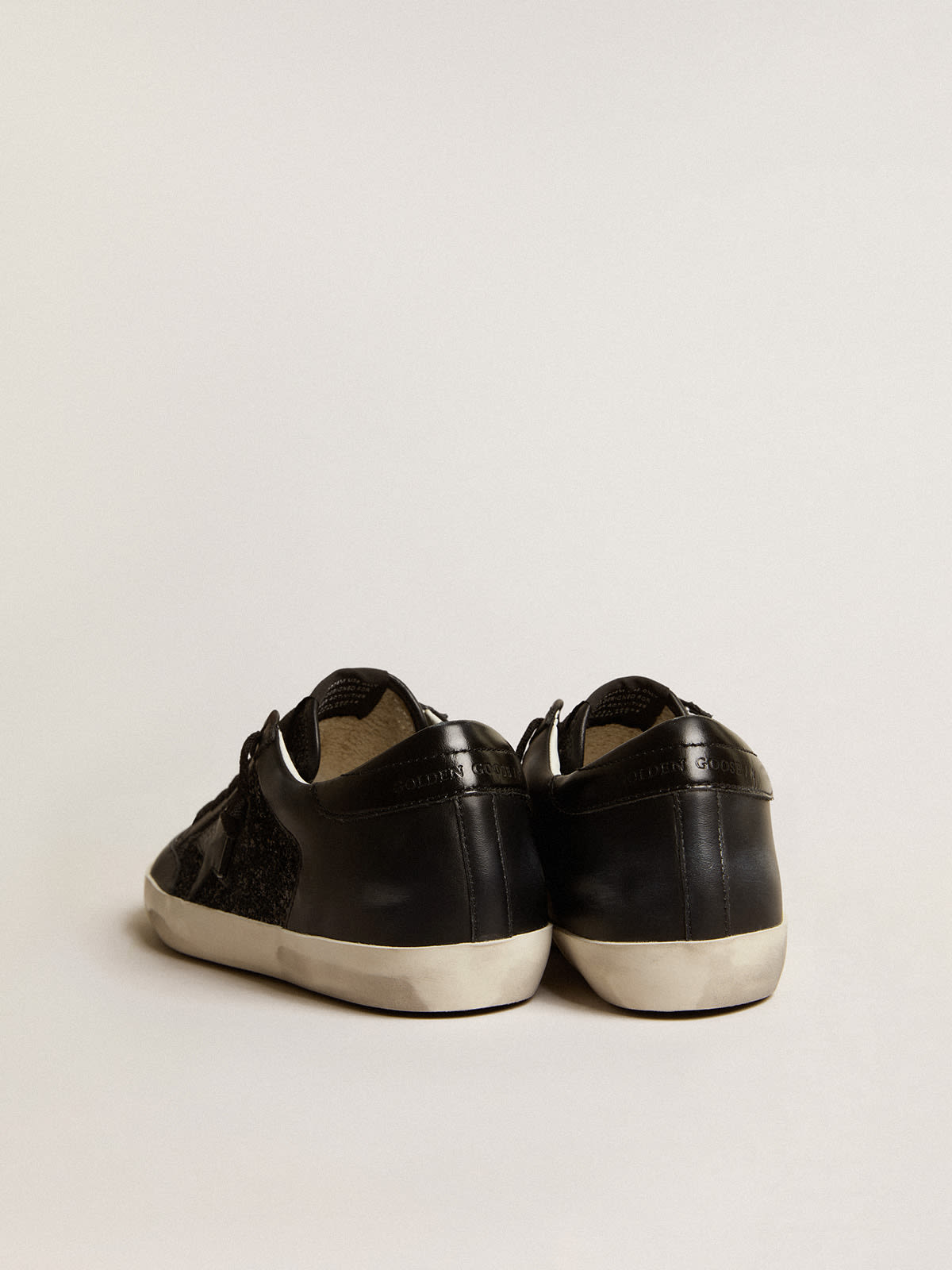 Black leather 2024 golden goose