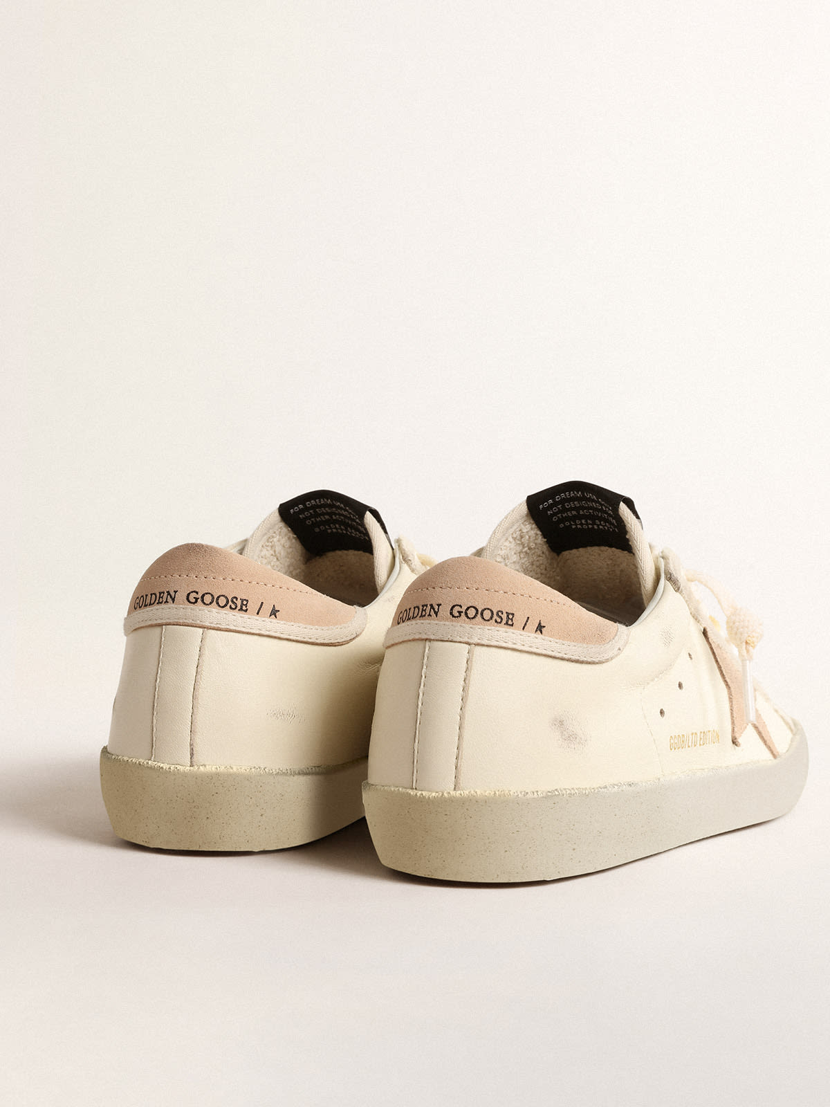 Golden Goose - Women’s Super-Star LTD in nappa with suede star and heel tab in 