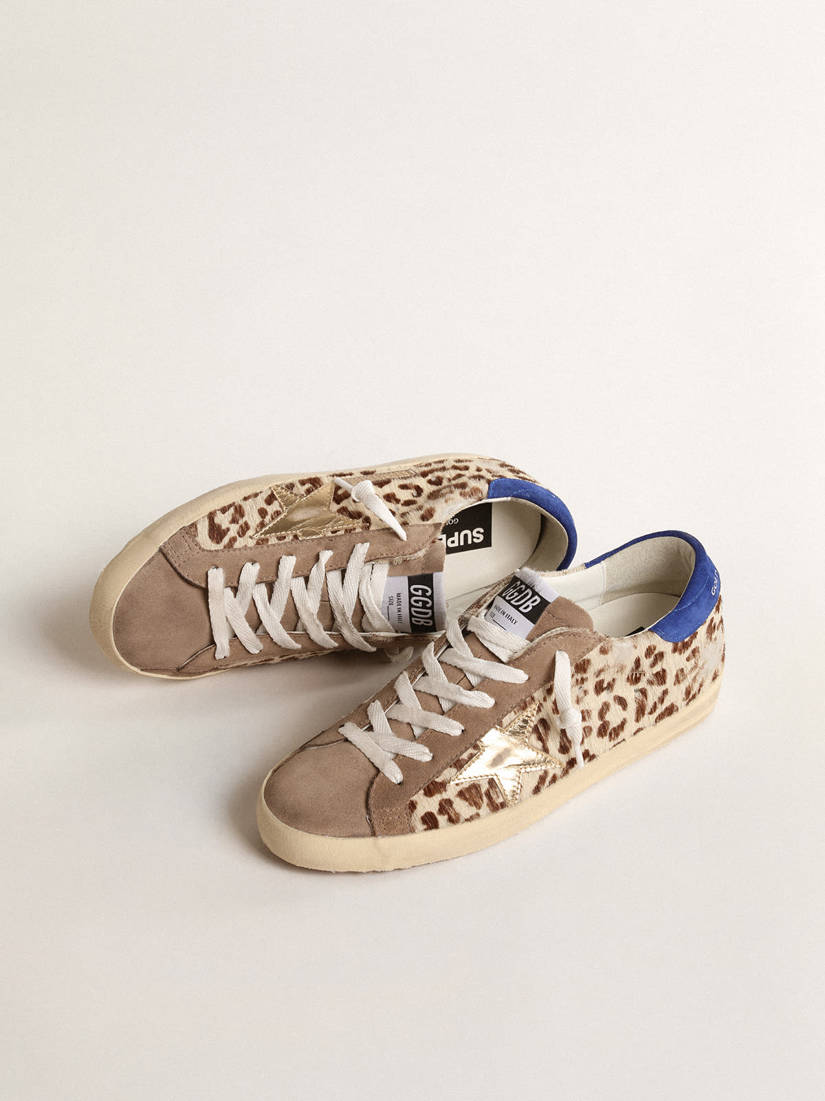 Golden Goose - Super-Star LTD in pony skin with gold star and suede heel tab in 