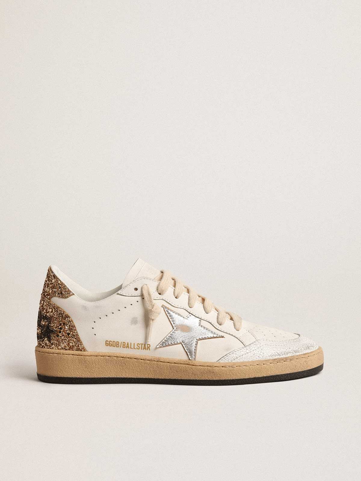 Golden goose sparkle white and best sale gold star