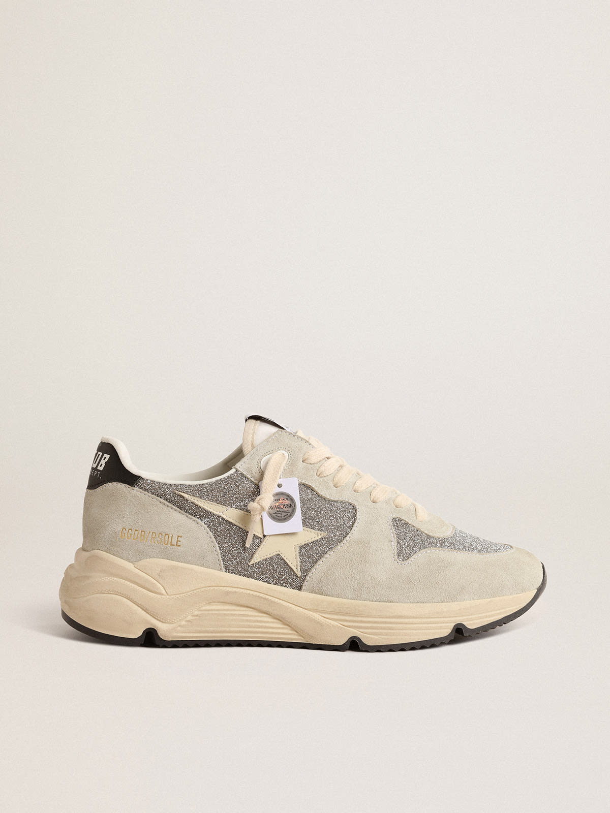 Running Sole embellished with Swarovski crystals and ivory star | Golden  Goose